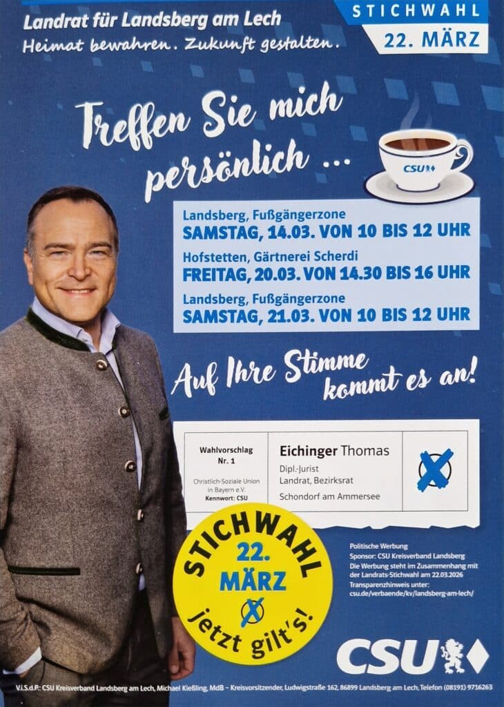 Landratswahl 2026: Stichwahl am 22.März 2026